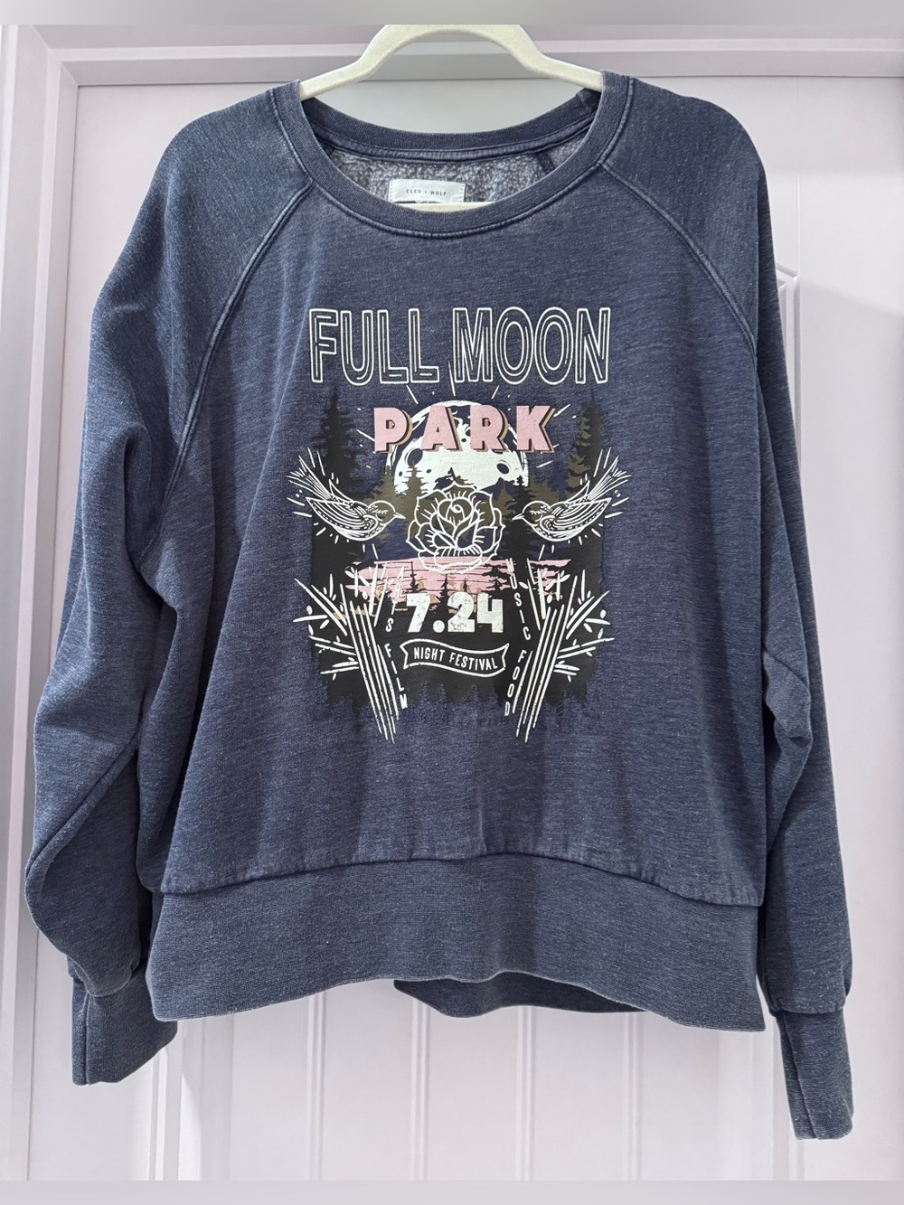 Full Moon Park Graphic Sweatshirt - Navy